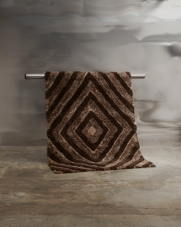 Alfombra de lana Stenborg 170x240 cm - Brown - Tinted