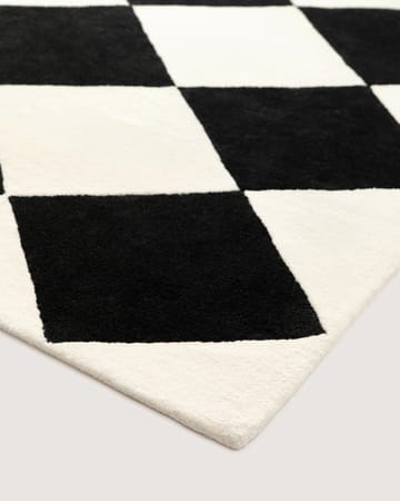 Alfombra de lana Tenman 170x240 cm - Black-white - Tinted