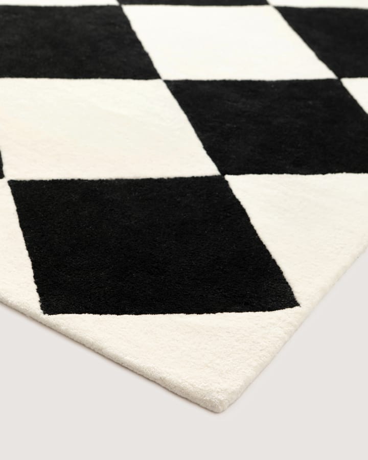 Alfombra de lana Tenman 200x300 cm - Black-white - Tinted