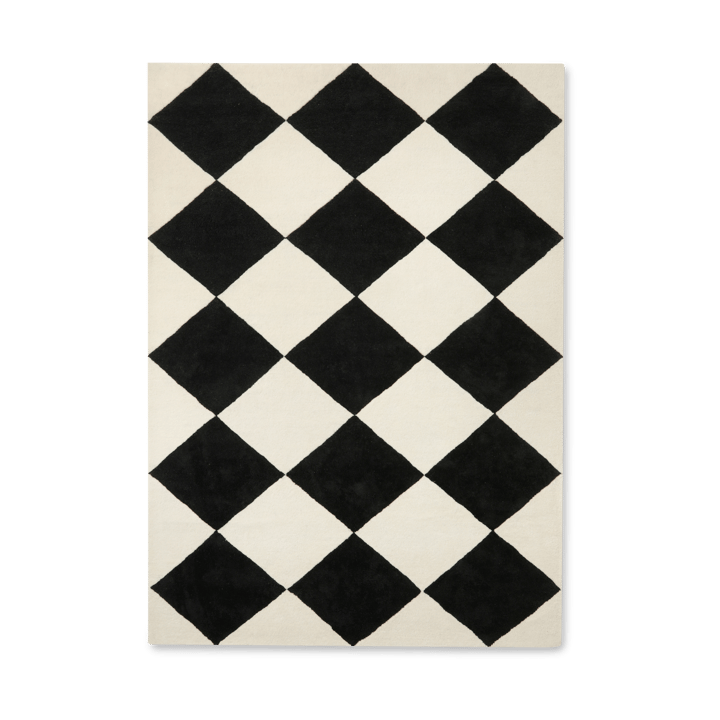 Alfombra de lana Tenman 250x350 cm - Black-white - Tinted
