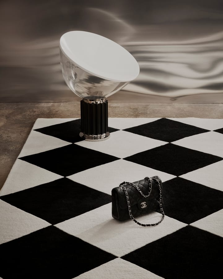 Alfombra de lana Tenman 250x350 cm, Black-white Tinted
