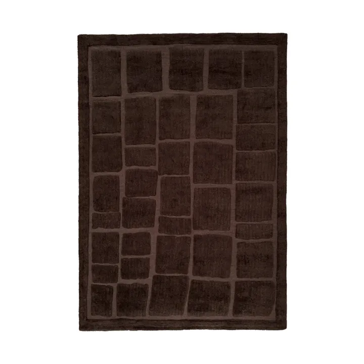 Alfombra de lana Wandel - Brown, 250x350 cm - Tinted