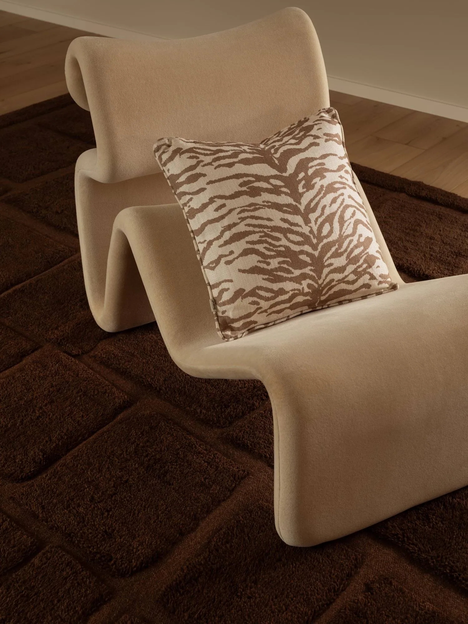 Alfombra de lana Wandel, Brown, 250x350 cm Tinted