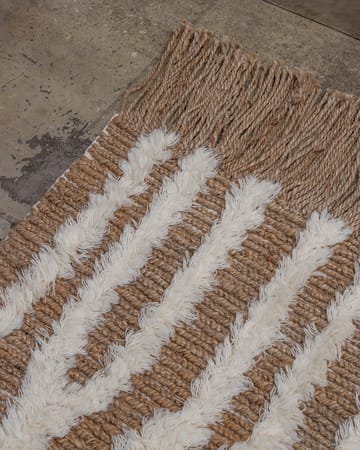 Alfombra de recibidor de jute Wahl 80x250 cm - Brown-offwhite - Tinted