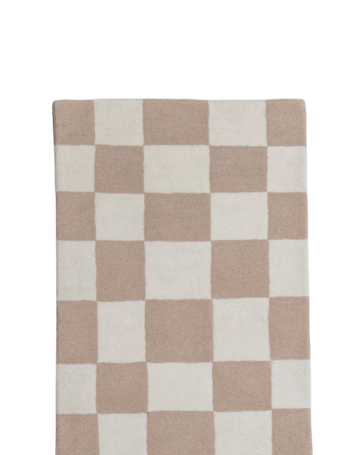 Alfombra de recibidor de lana Hafstrom 80x300 cm - Beige-white - Tinted