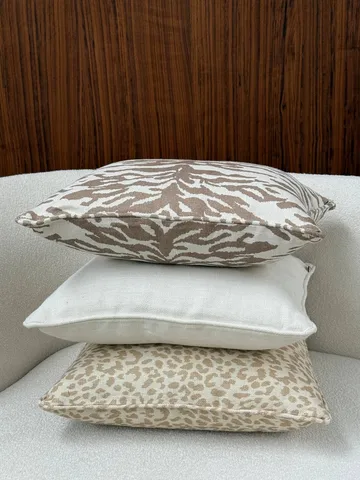 Cojín decorativo Norell - Leopard beige-off white, 50x50 cm - Tinted