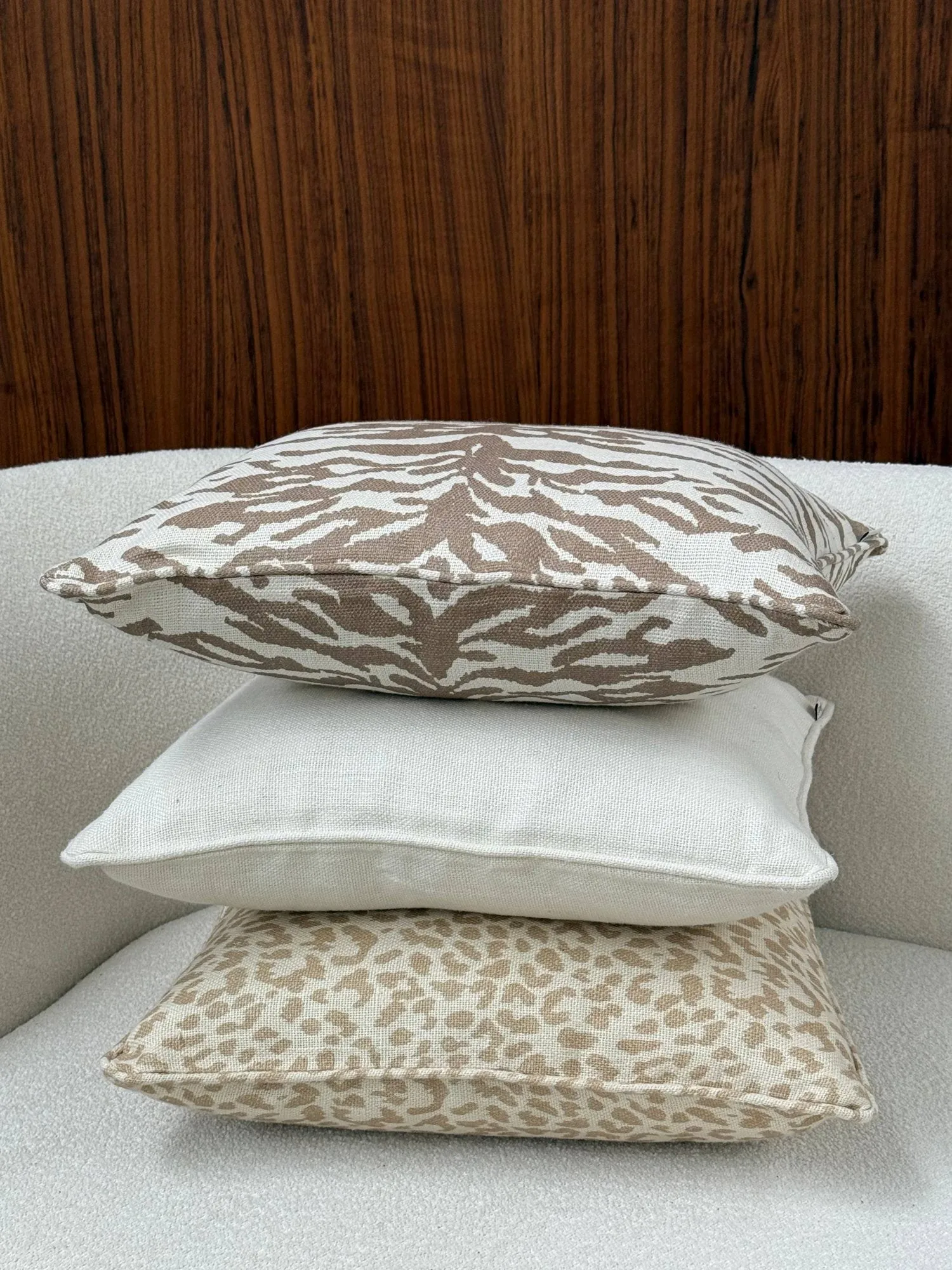 Cojín decorativo Norell, Off white, 50x50 cm Tinted