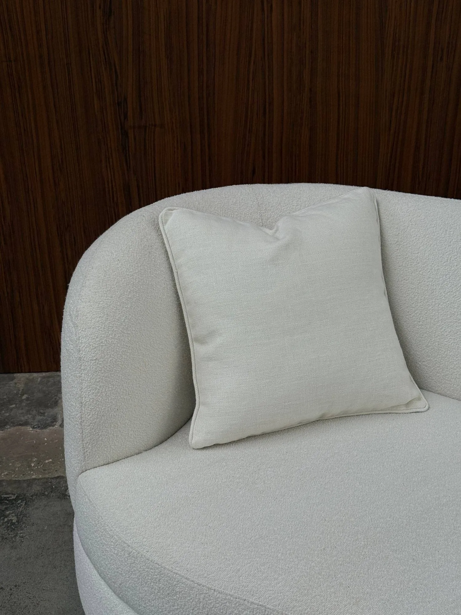Cojín decorativo Norell, Off white, 50x50 cm Tinted