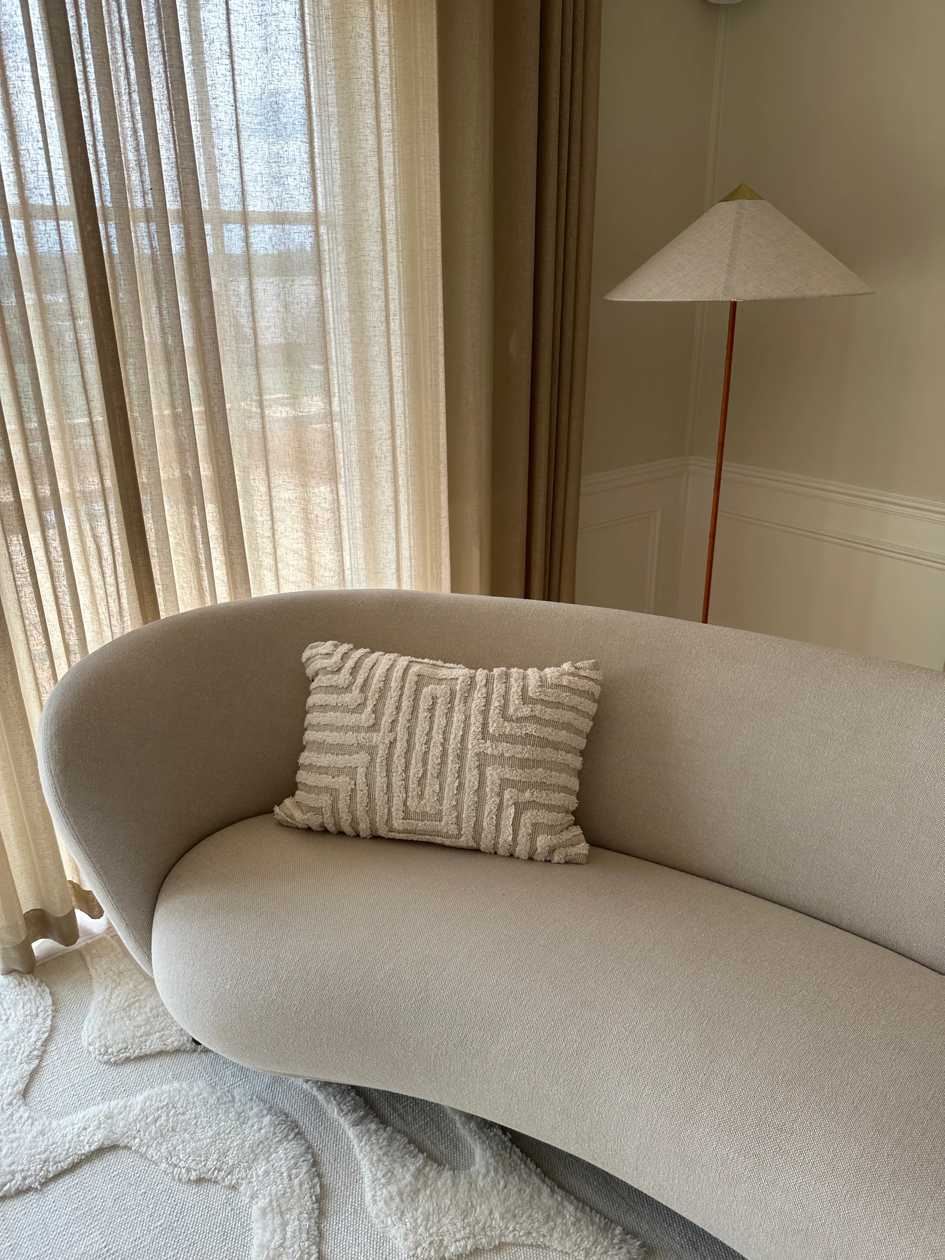 Cojín Telin 30x50 cm, Offwhite Tinted