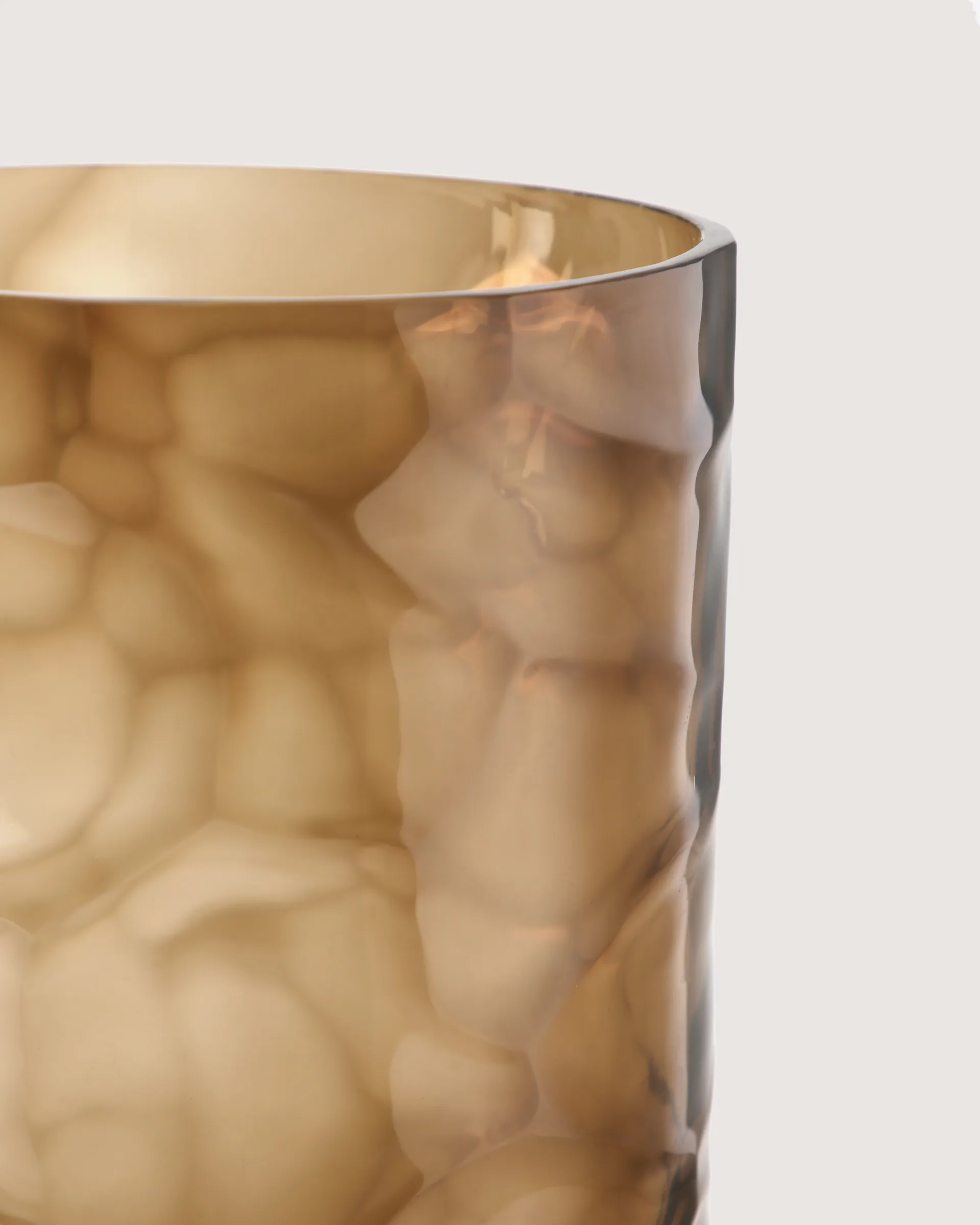 Jarrón Aurell Ø20x32 cm, Brown Tinted