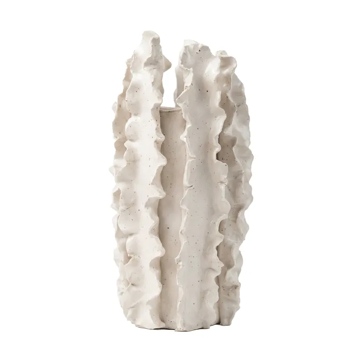 Jarrón Melera - Beige, 33x16 cm - Tinted