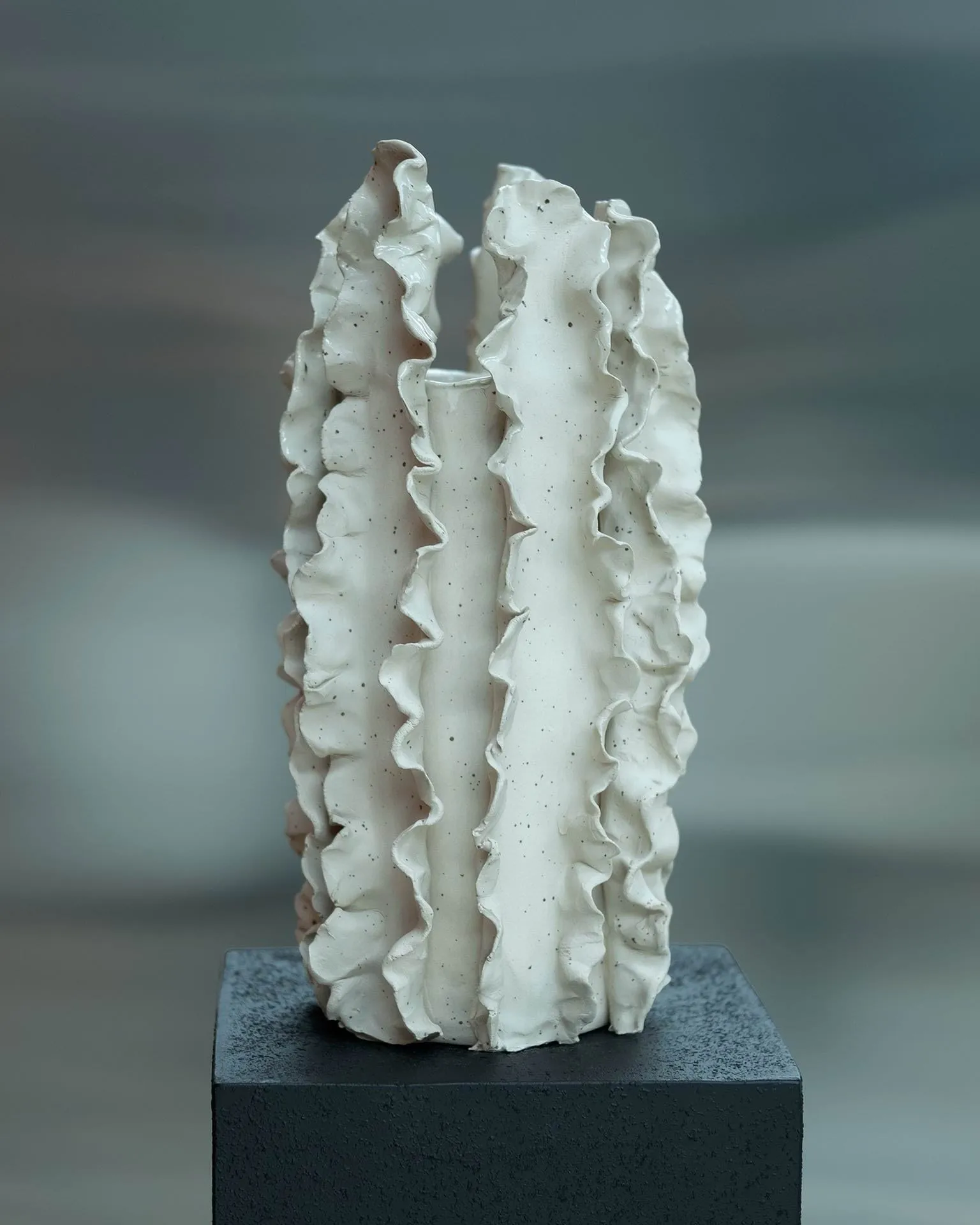 Jarrón Melera, Beige, 33x16 cm Tinted
