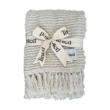 Manta de bouclé Janzen - Solid off white-natural, 130x170 cm - Tinted