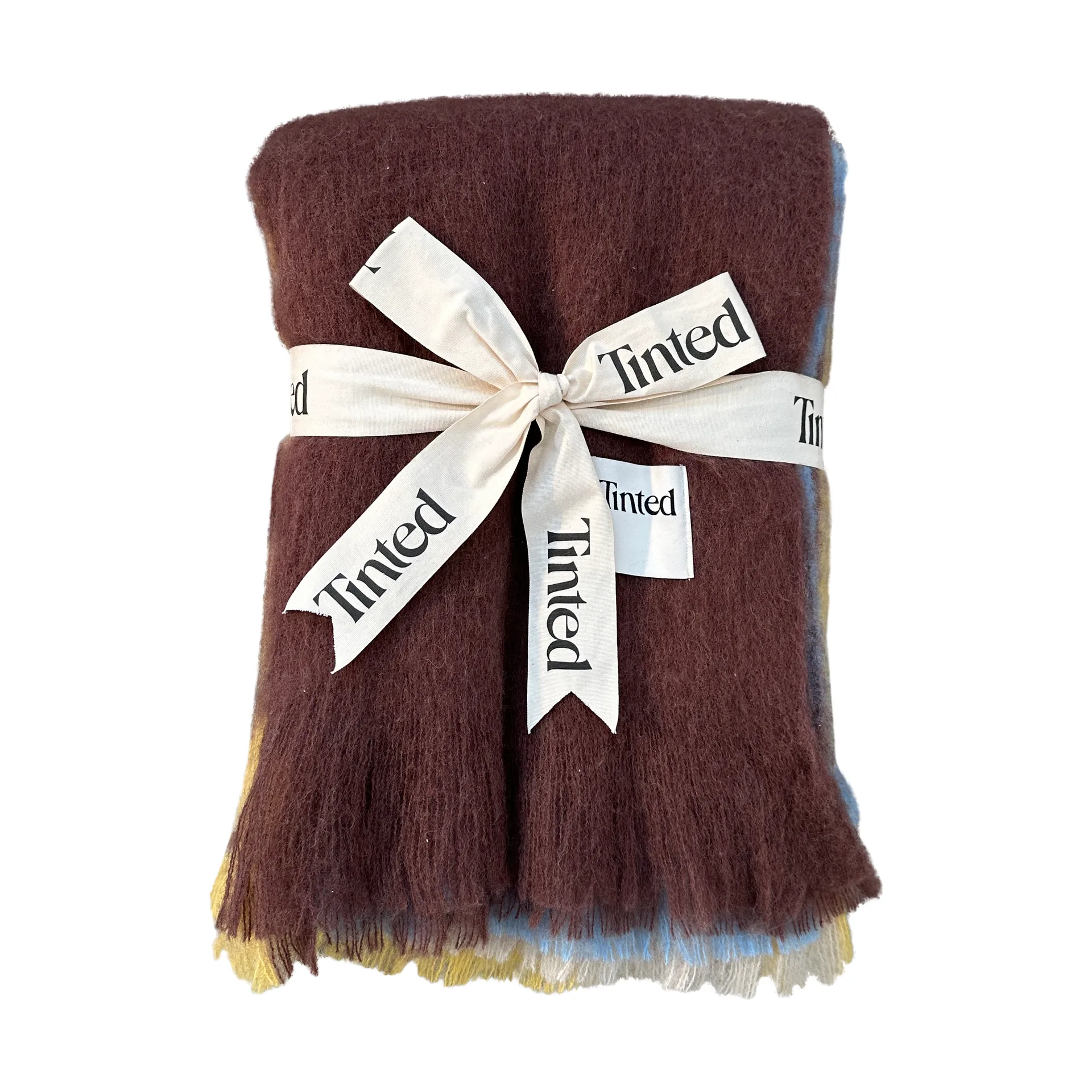 Manta de lana Lovstrand 130x170 cm, Brown-multi Tinted