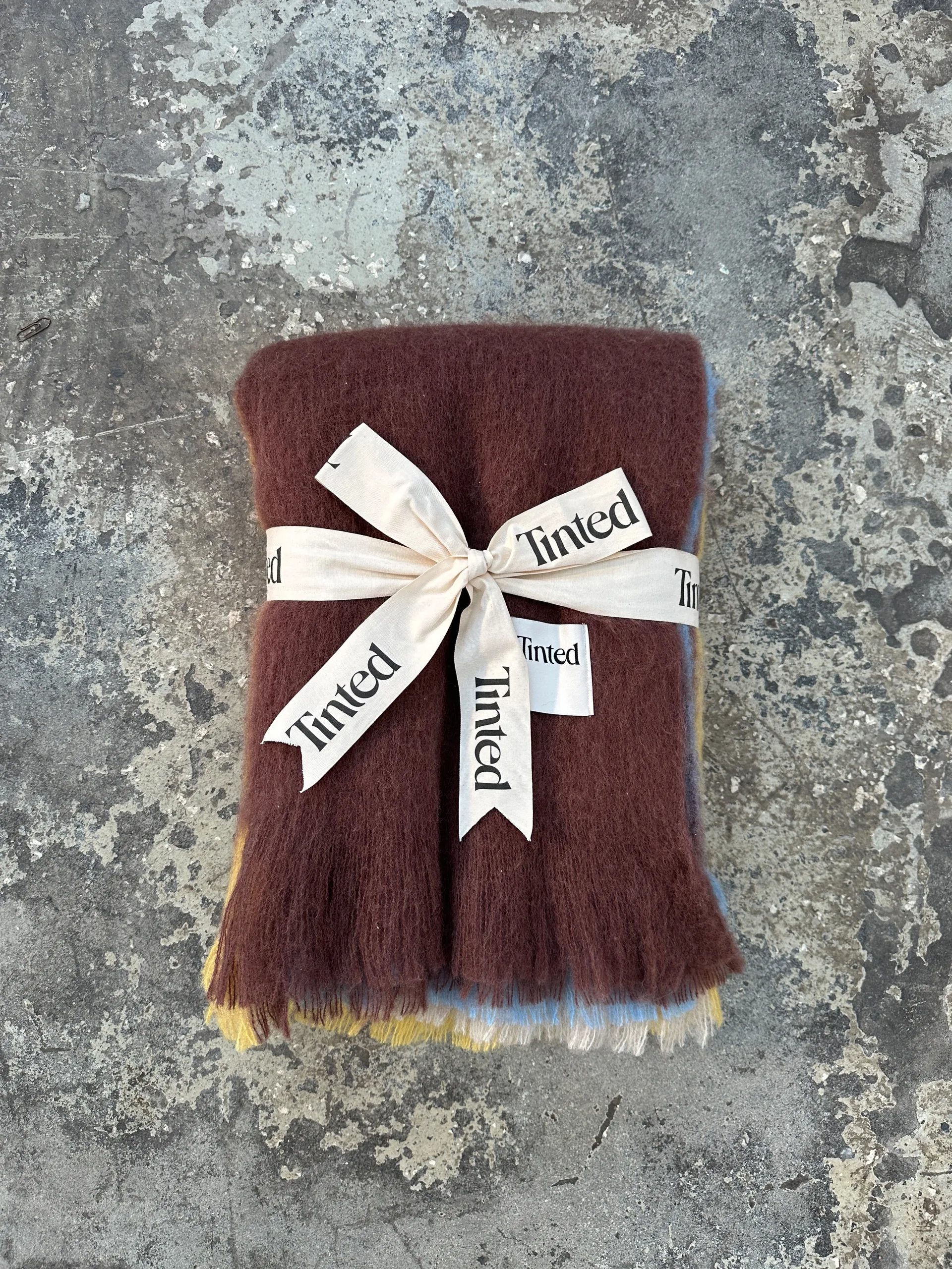 Manta de lana Lovstrand 130x170 cm, Brown-multi Tinted