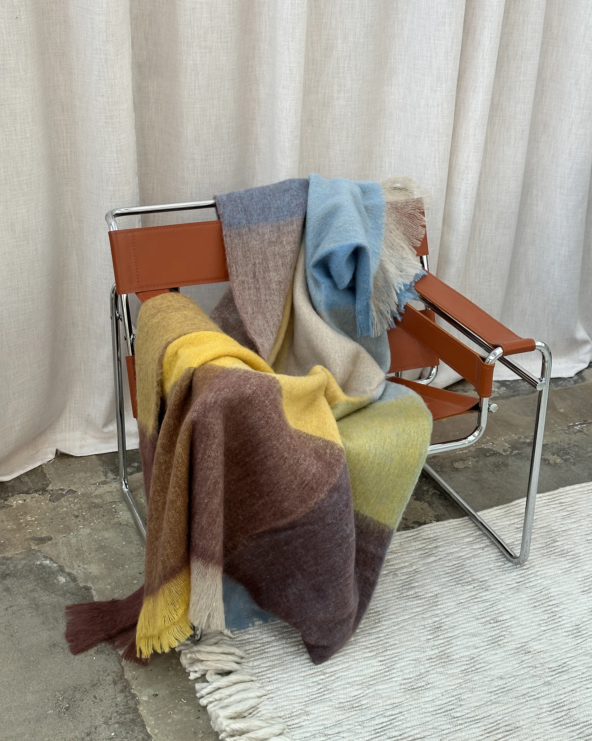 Manta de lana Lovstrand 130x170 cm, Brown-multi Tinted