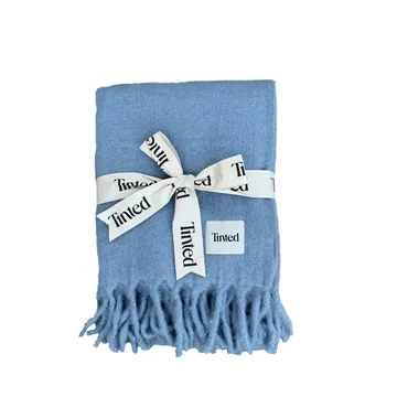 Manta de mohair Fridh - Blue, 130x170 cm - Tinted