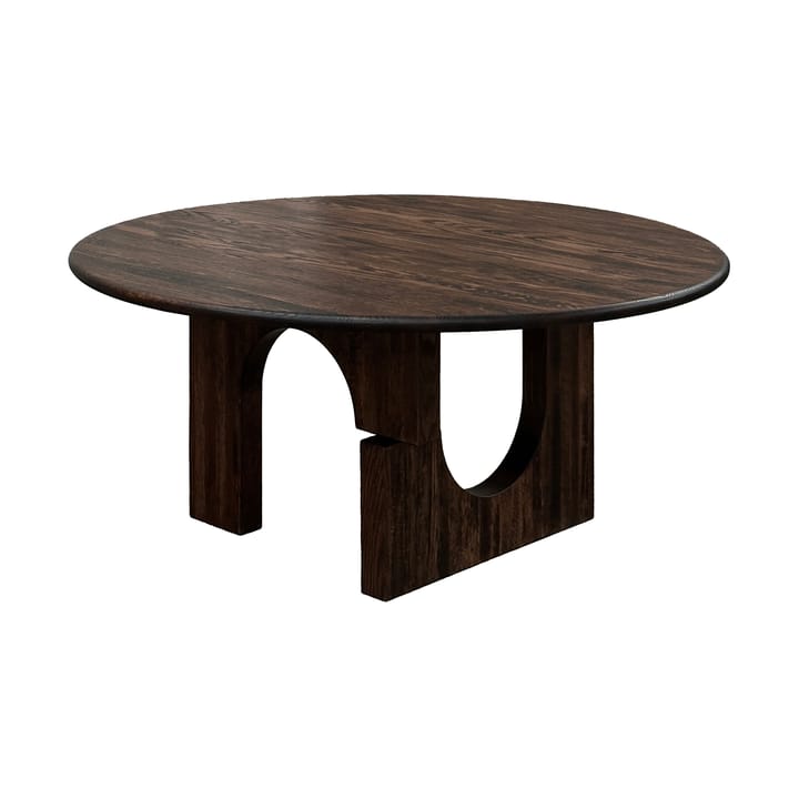 Mesa de comedor Sanders Ø160 cm - Roble tintado oscuro - Tinted