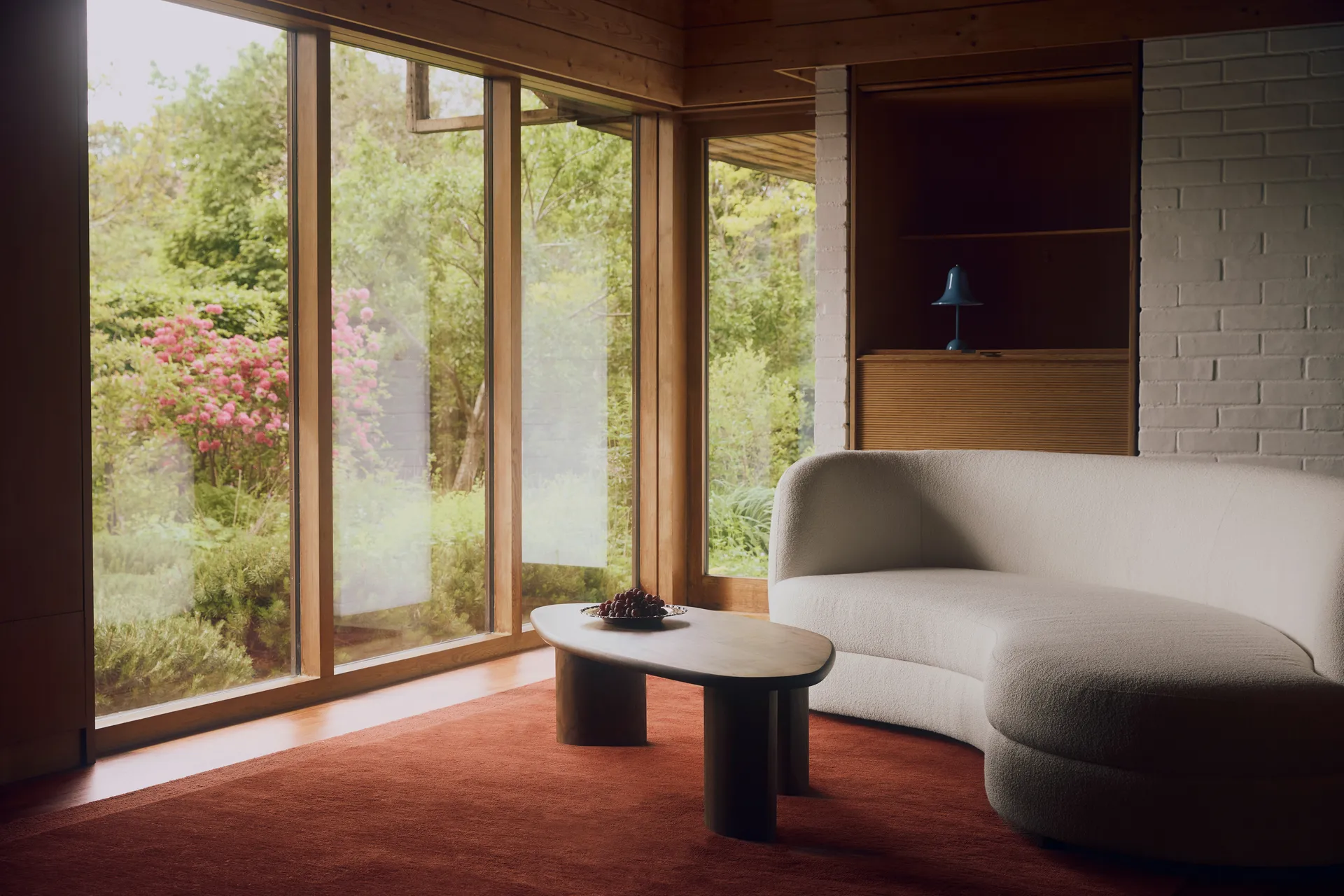 Sofá Delon, Bouclé off‑white Tinted