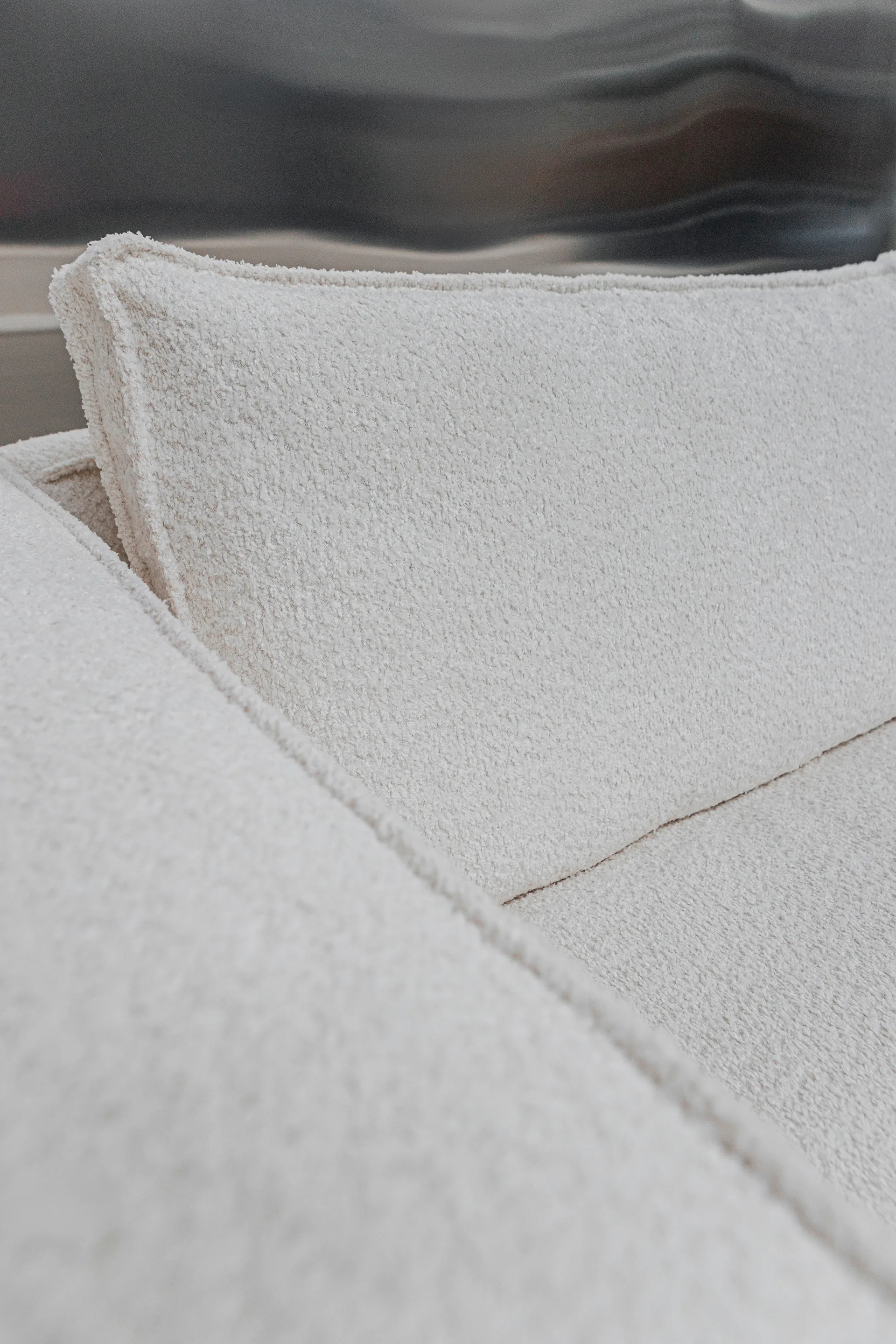 Sofá Klinge , Bouclé soft off-white Tinted