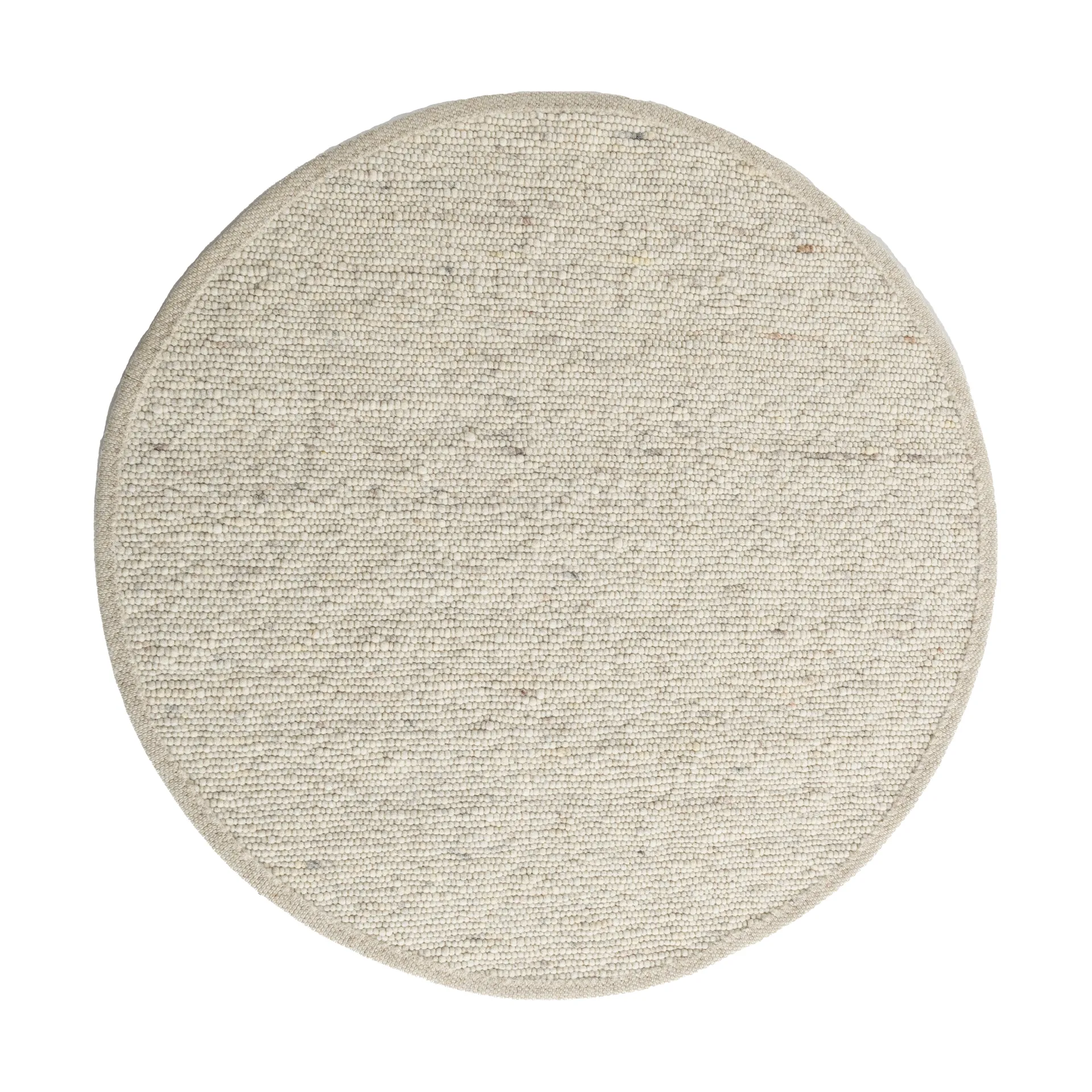 Alfombra Sierrafil redonda , Blanco natural nº 11, Ø200 cm Tisca