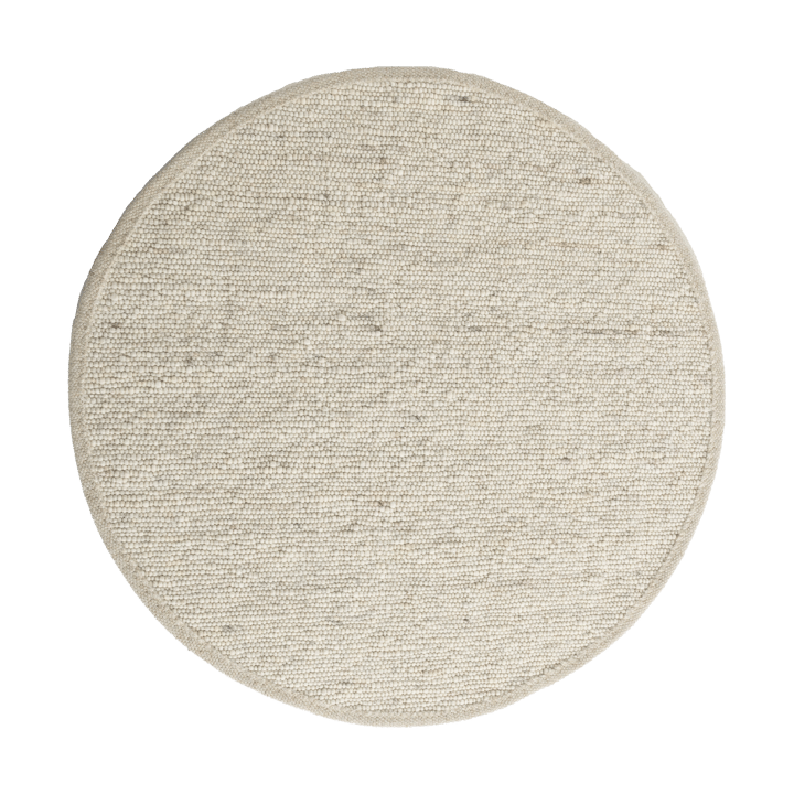 Alfombra Sierrafil redonda  - Blanco natural nº 11, Ø300 cm - Tisca