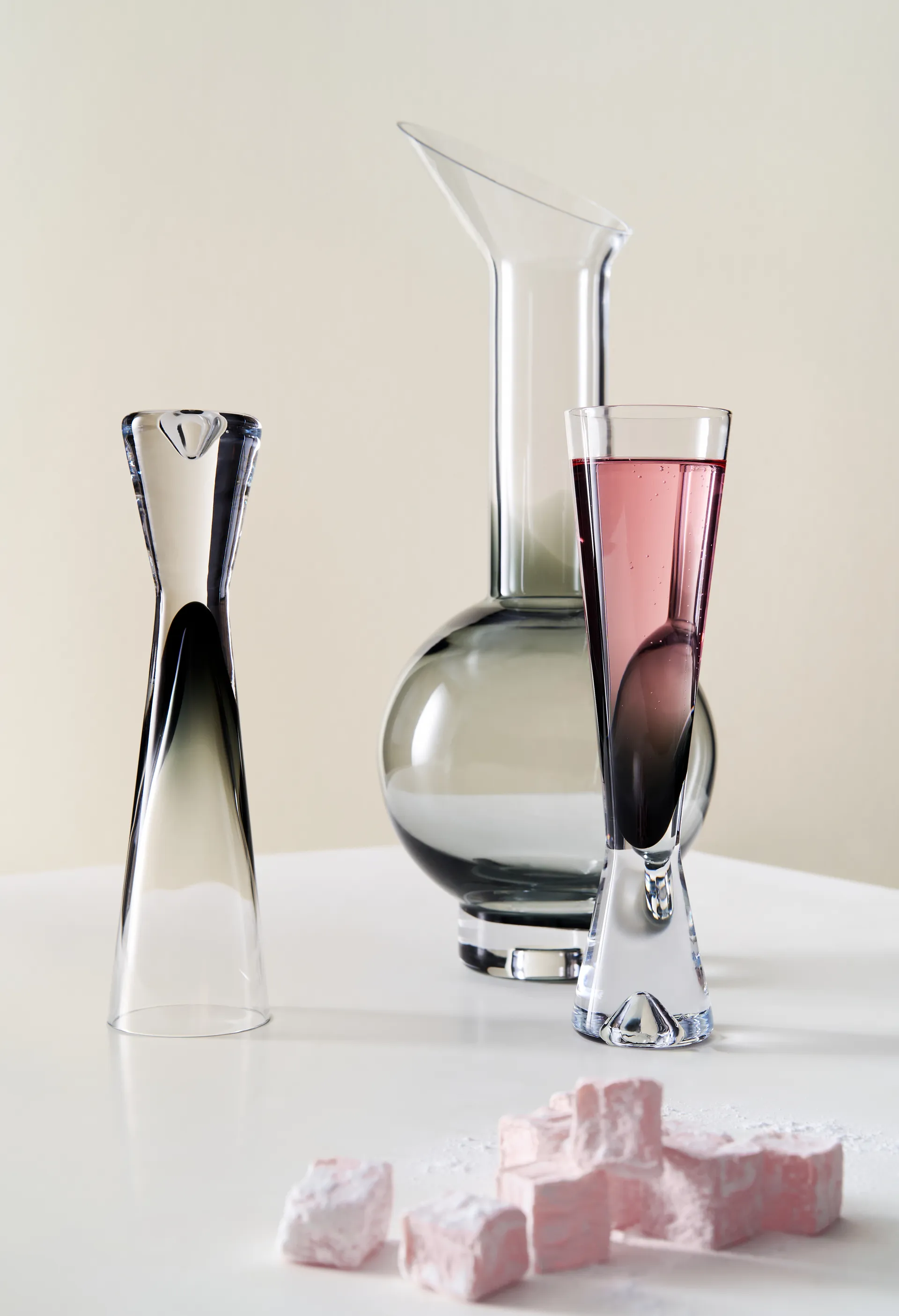 2 Copas de champagne Tank, Negro Tom Dixon