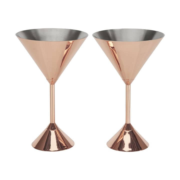 2 Copas de martini Plum 16 cl - Copper - Tom Dixon