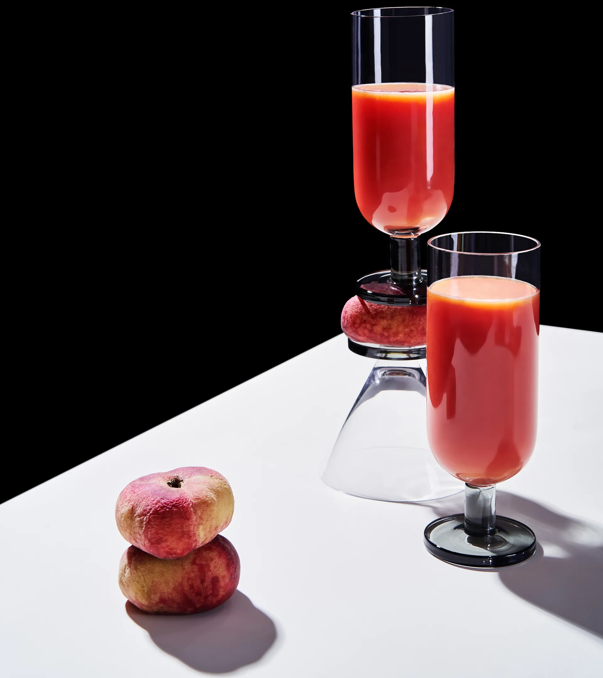 2 Vasos altos Puck 33,5 cm, Transparente Tom Dixon