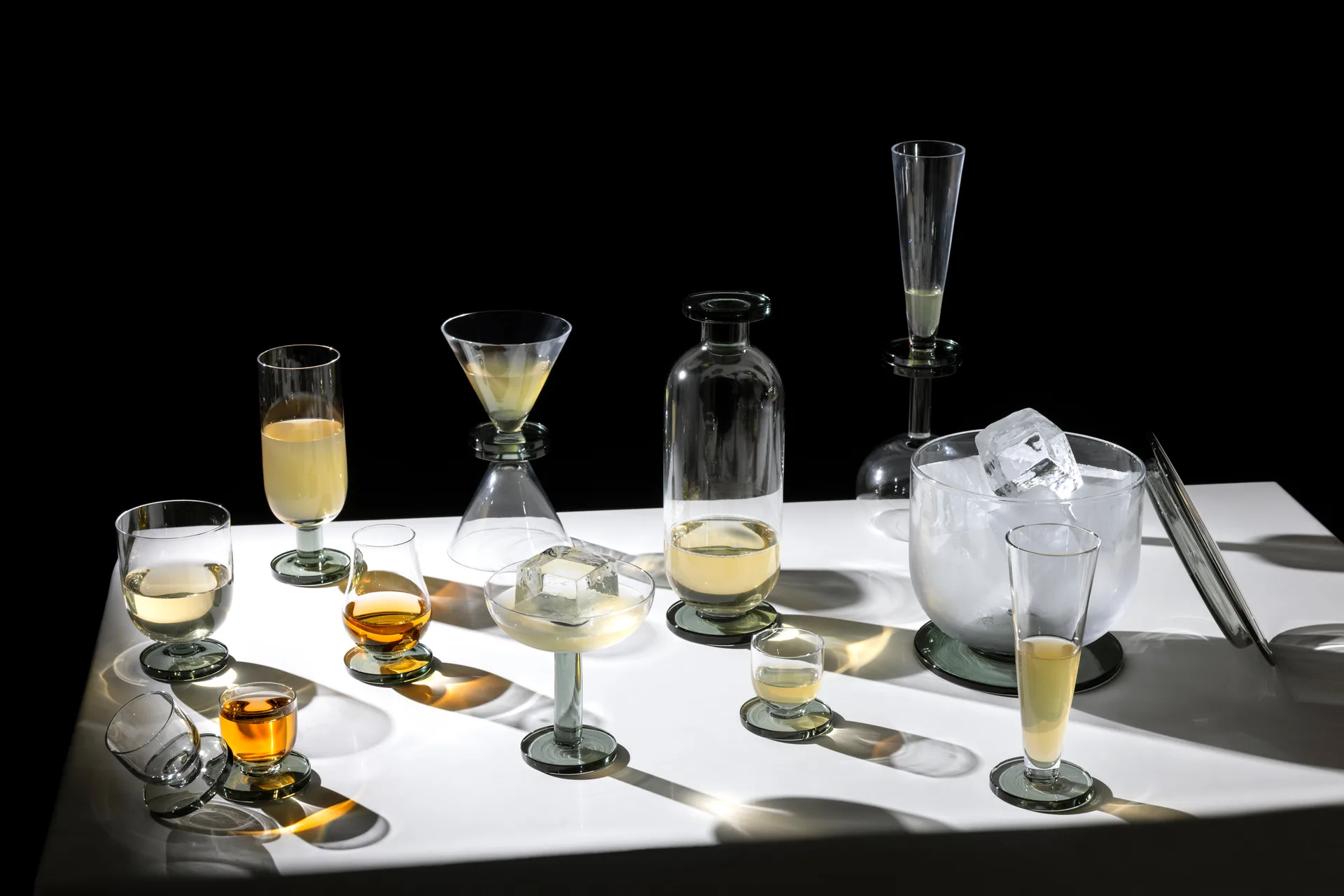 2 Vasos altos Puck 33,5 cm, Transparente Tom Dixon