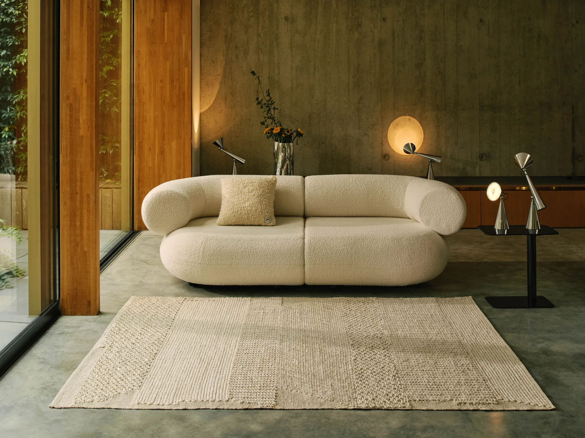 Alfombra Knotty, Blanco 200x300 cm Tom Dixon