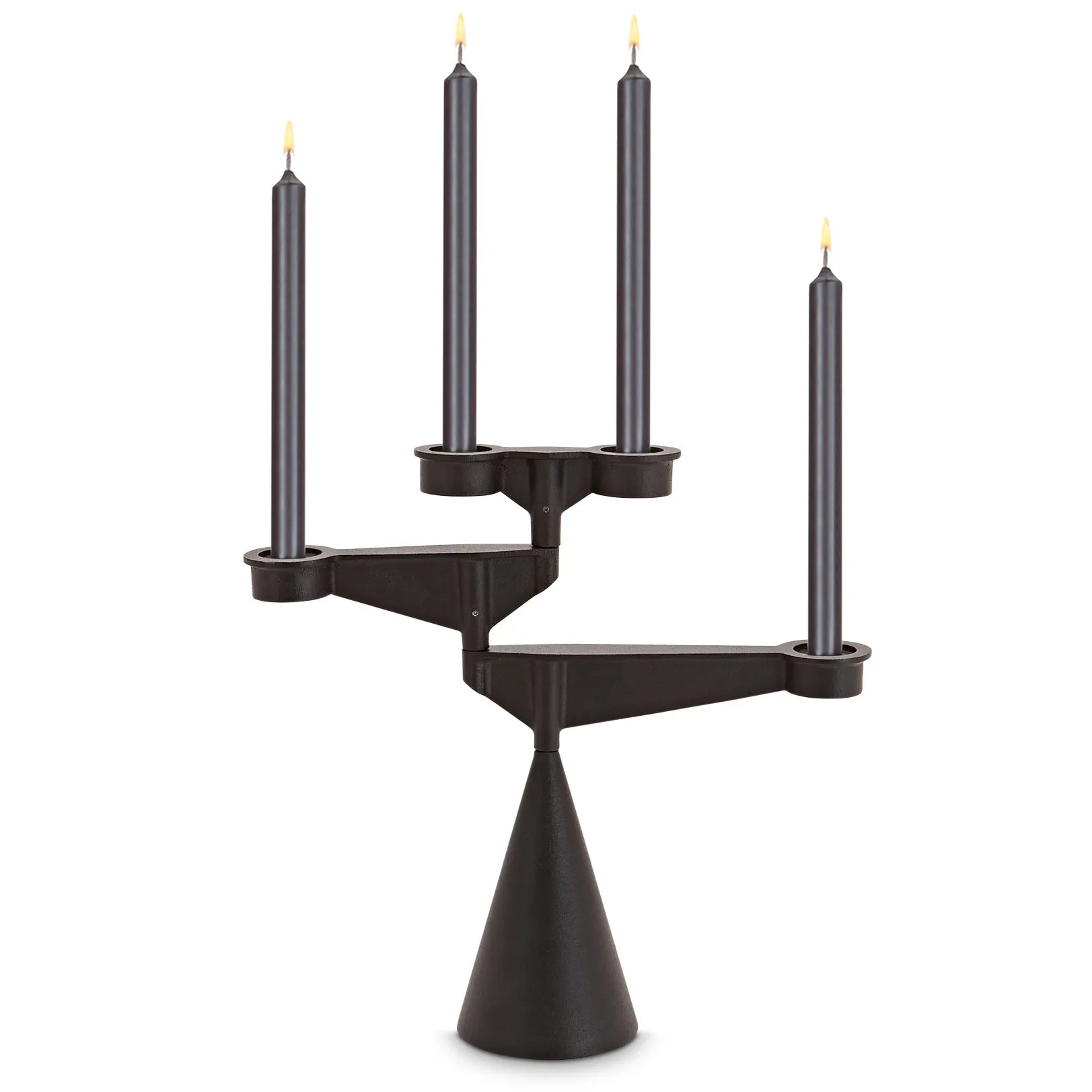 Candelabro Spin mini, Negro Tom Dixon