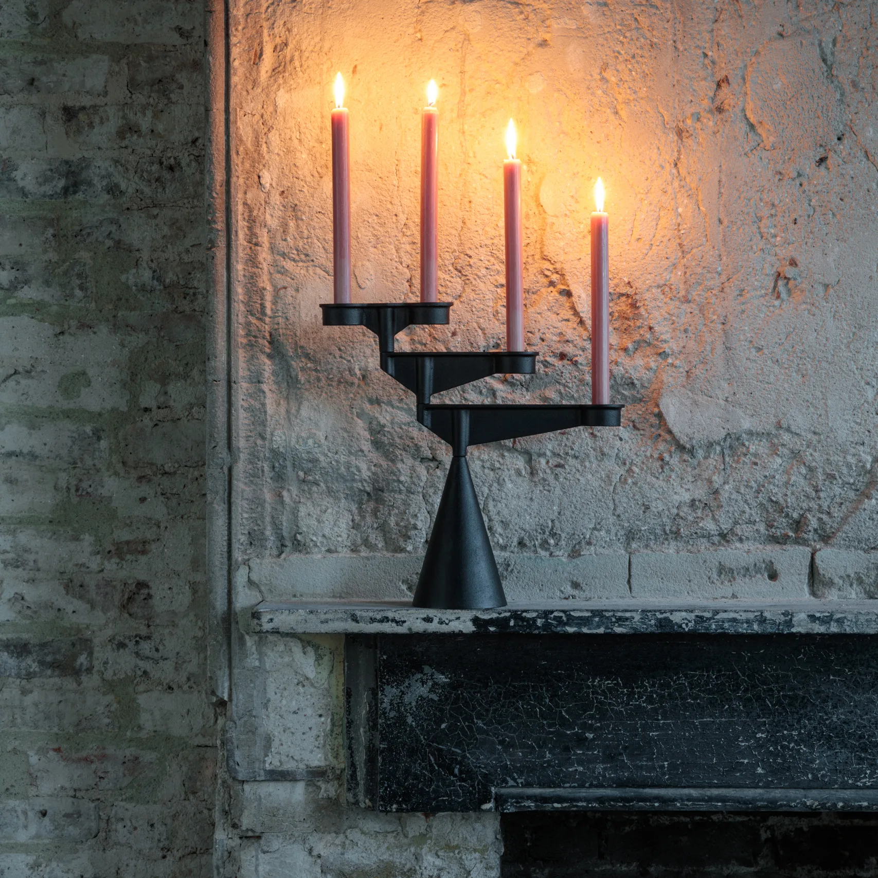 Candelabro Spin mini, Negro Tom Dixon