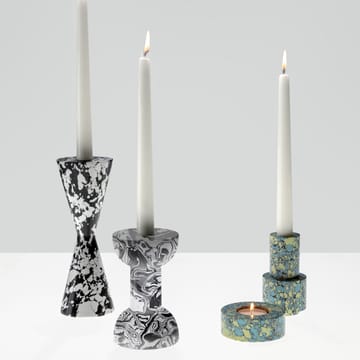 Candelabro Swirl Cone - negro-blanco - Tom Dixon