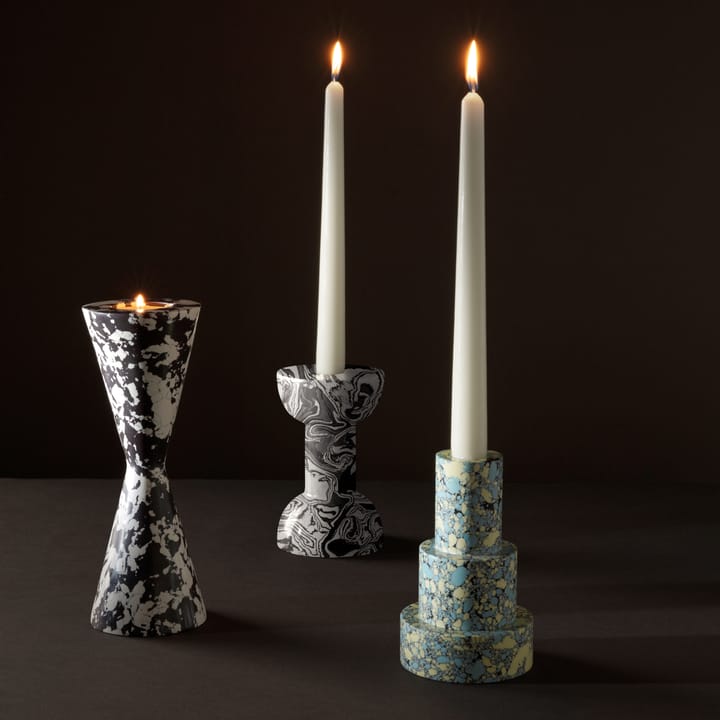 Candelabro Swirl Cone - negro-blanco - Tom Dixon