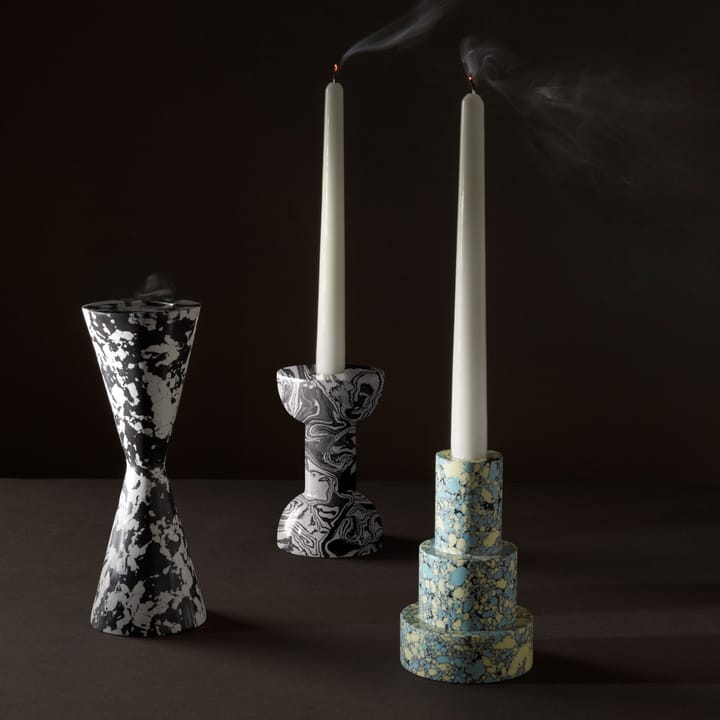 Candelabro Swirl Cone - negro-blanco - Tom Dixon