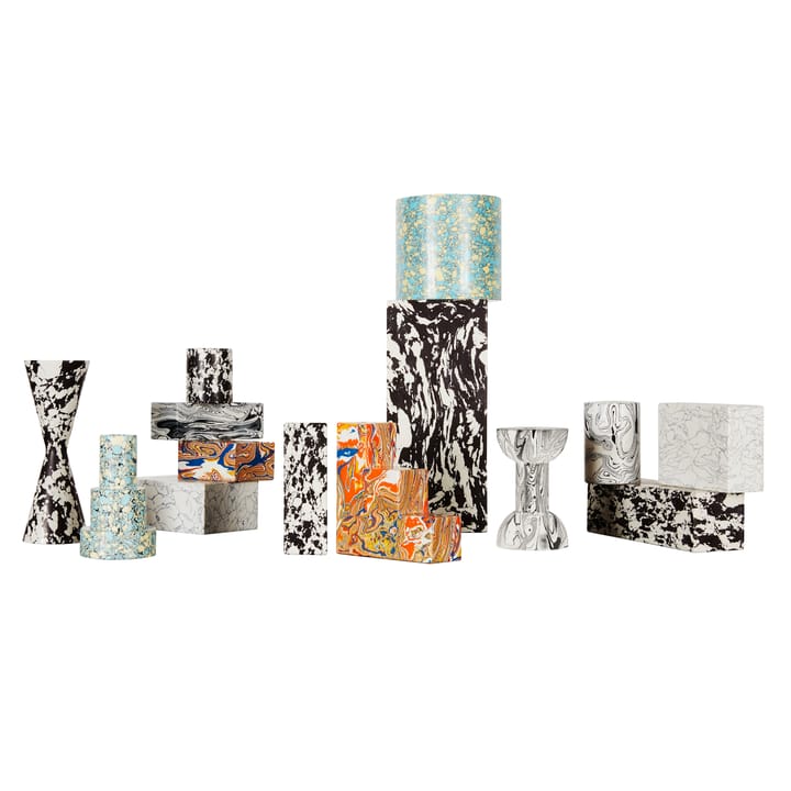 Candelabro Swirl Cone - negro-blanco - Tom Dixon