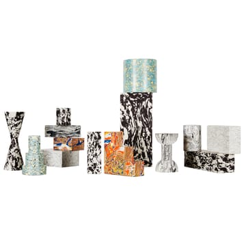 Candelabro Swirl Dumbbell - negro-blanco - Tom Dixon