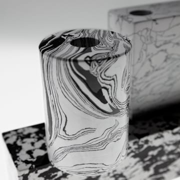 Candelabro Swirl grande - negro-blanco - Tom Dixon