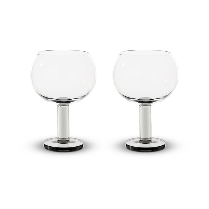 Copa Puck Balloon  45 cl pack de 2 - Transparente-humo - Tom Dixon