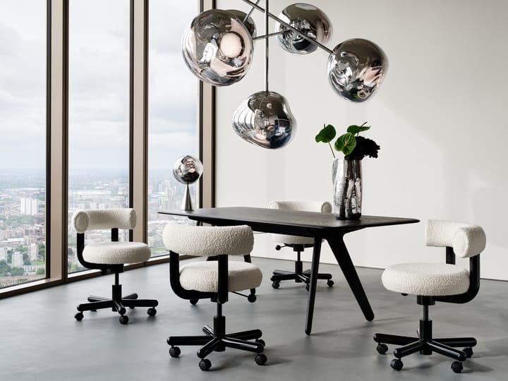 Escritorio individual Slab 60x120 cm, Roble negro Tom Dixon
