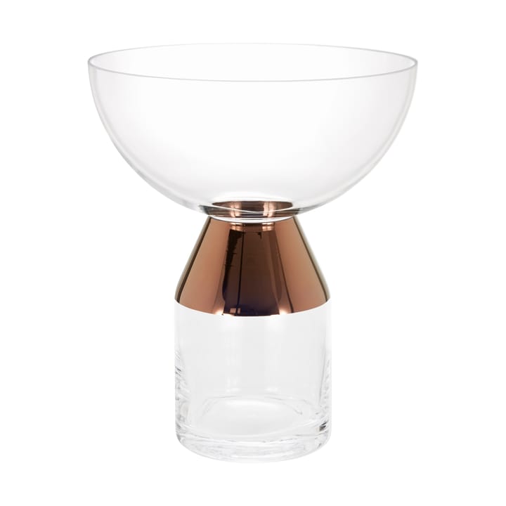 Jarrón Tank grande 36 cm - Transparente-cobre - Tom Dixon