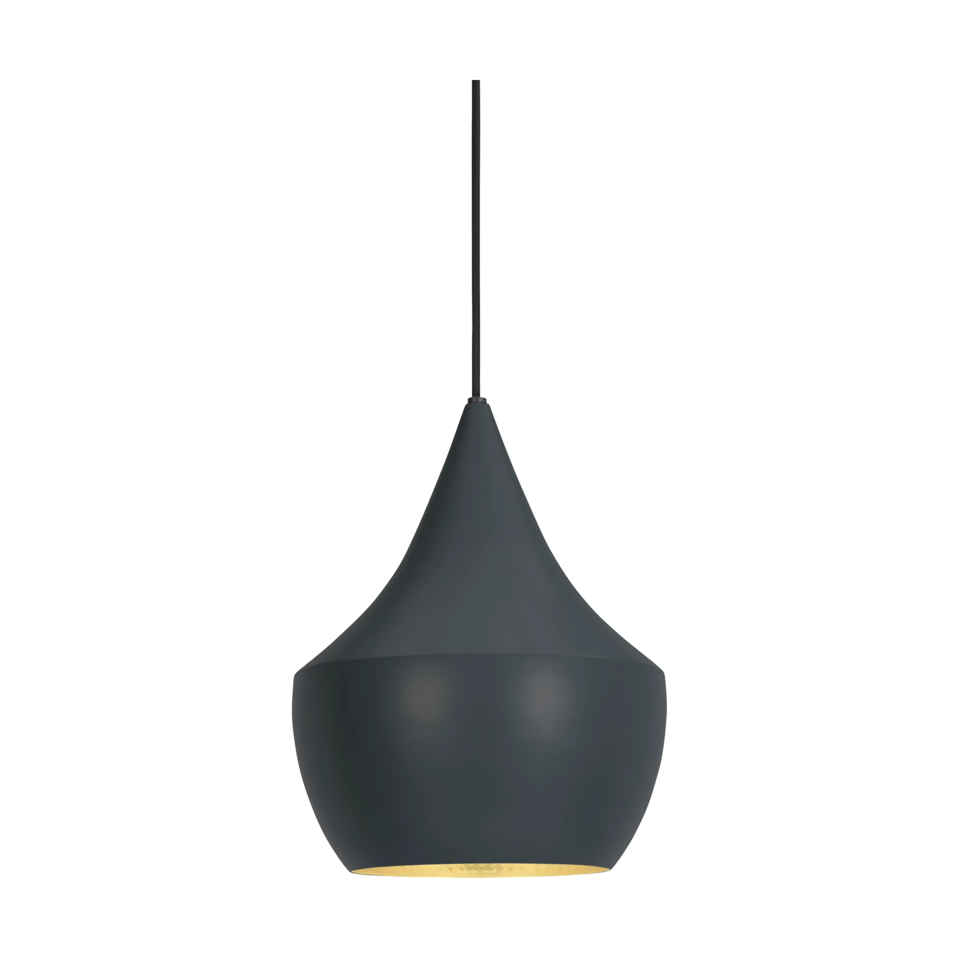 Lámpara colgante Beat Fat LED Ø30 cm, Negro Tom Dixon