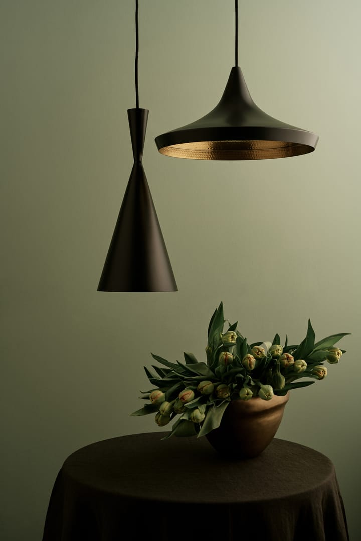 Lámpara colgante Beat Tall, Black Tom Dixon
