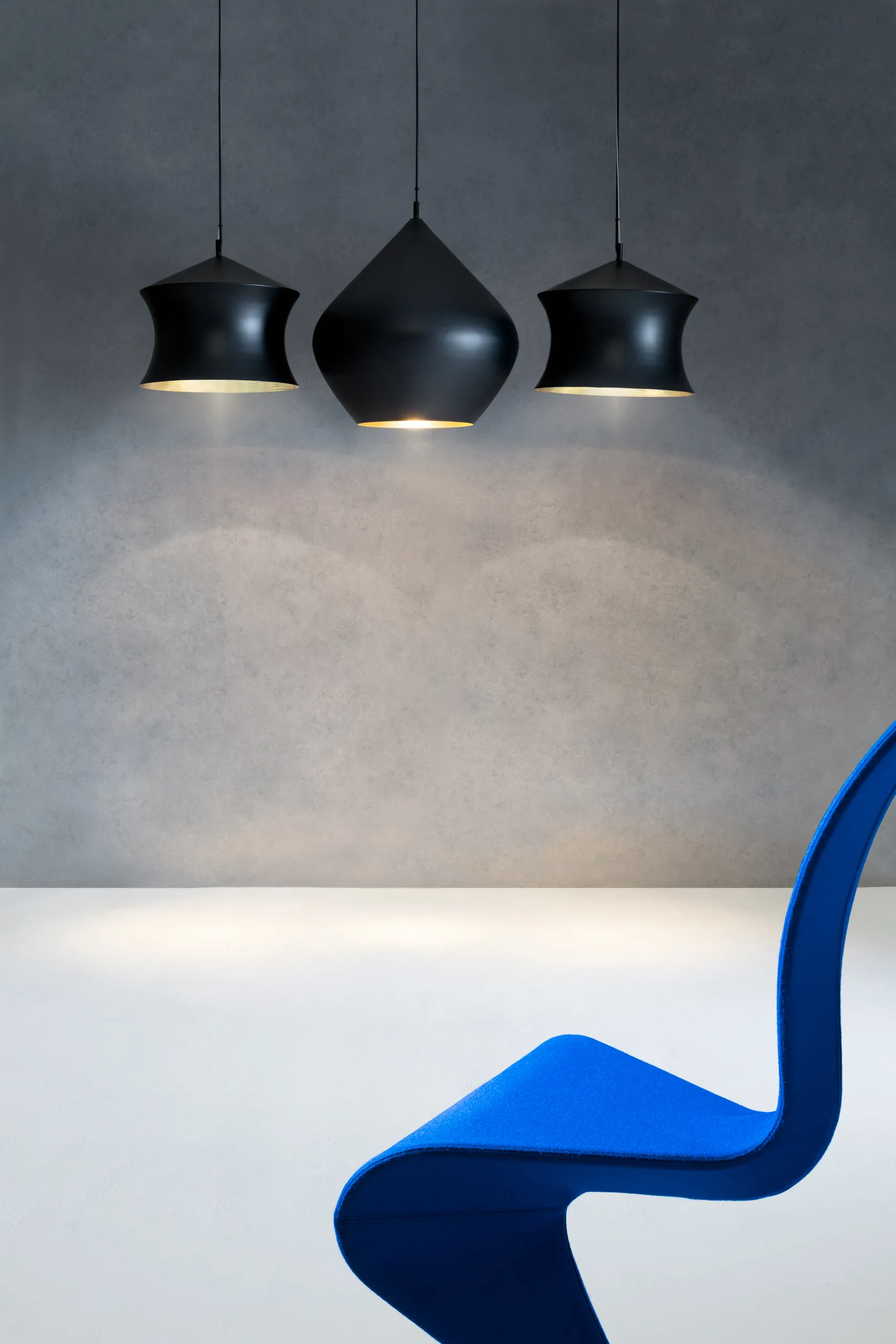Lámpara colgante Beat Waist LED Ø41,2 cm, Negro Tom Dixon