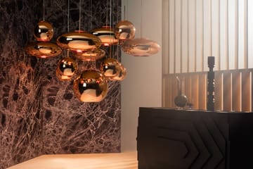 Lámpara colgante Copper Round LED Ø25 cm - Copper - Tom Dixon