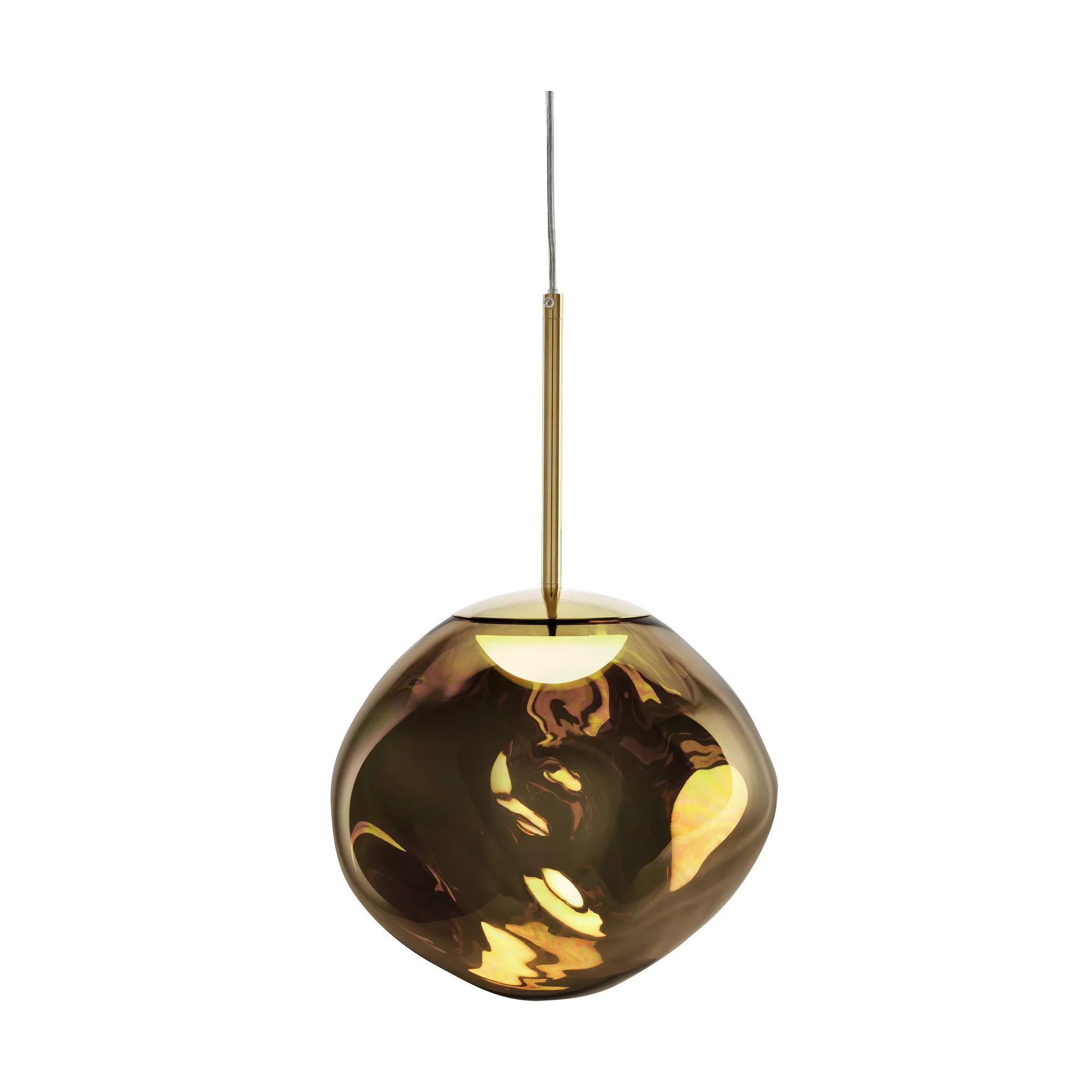 Lámpara colgante Melt LED, Bronce, mini 27x28 cm Tom Dixon