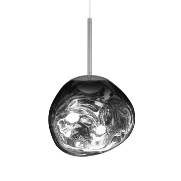 Lámpara colgante Melt LED - Cromo, mini 27x28 cm - Tom Dixon