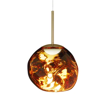 Lámpara colgante Melt LED - Dorado, mini 27x28 cm - Tom Dixon