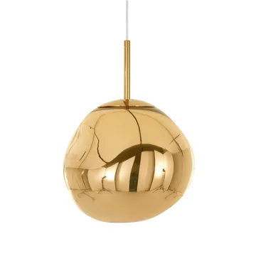 Lámpara colgante Melt LED - Dorado, mini 27x28 cm - Tom Dixon